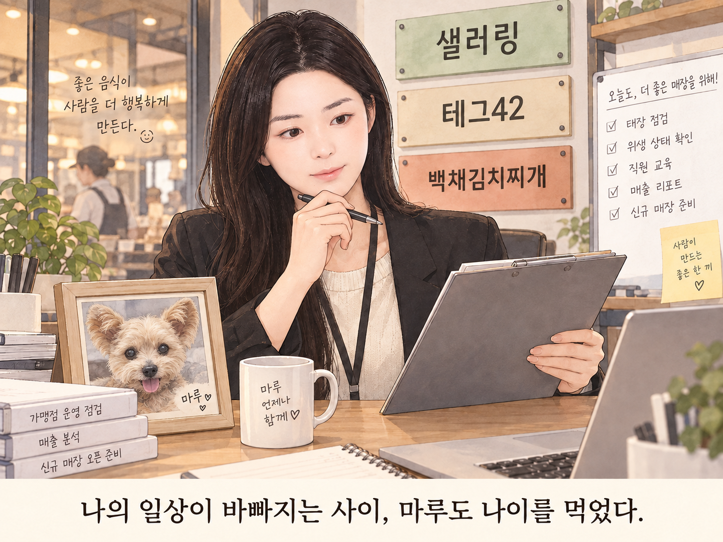 바빠진 일상 속 나이 들어가는 마루