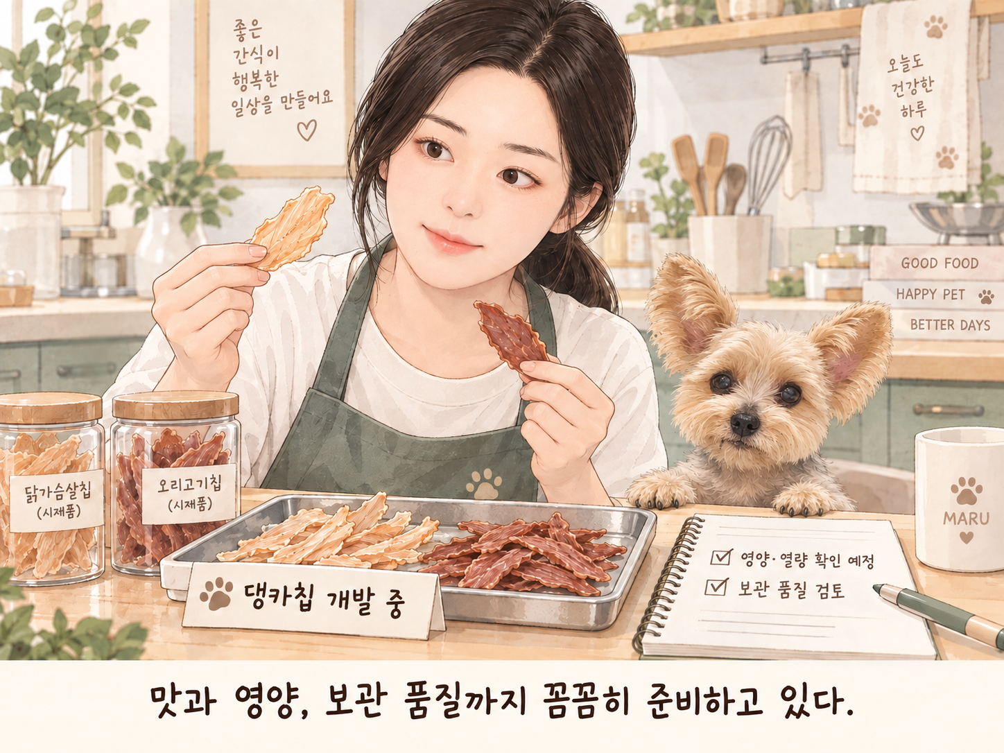 댕카칩 시제품을 개발하는 모습